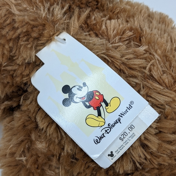 WALT Disney World Pre Duffy Bear With Vintage Tag Tan Plush Hidden Mickey 16" - Picture 8 of 10